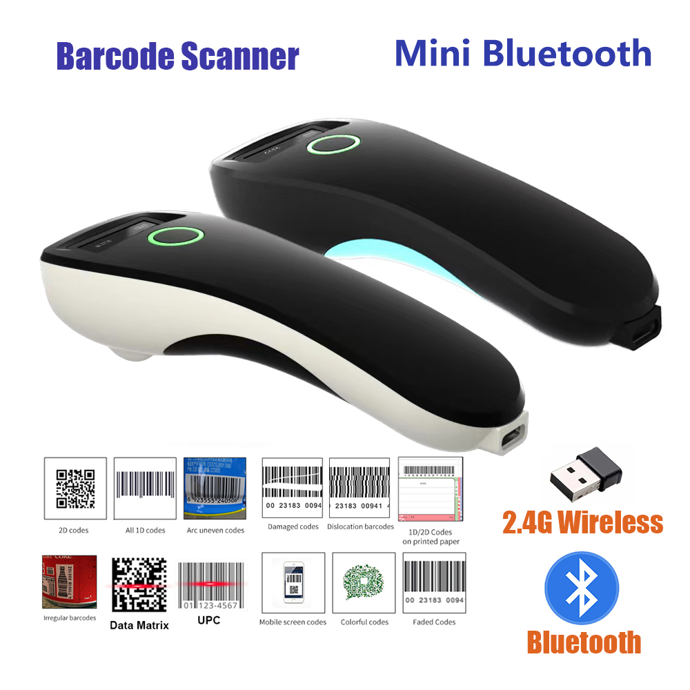 Barcode Printer - Mini Handheld Portable Barcode Scanner 2.4G