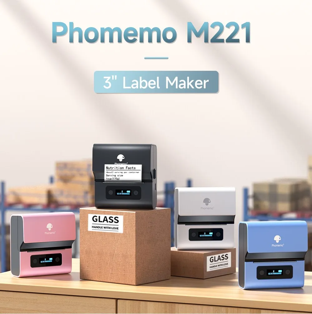 Real Phomemo M221 3inch Waterp - Barcode Printer recension och pris