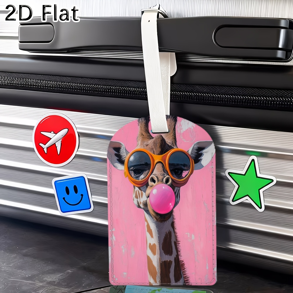 Cute Giraffe Luggage Tag Trave - Label Maker recension och pris