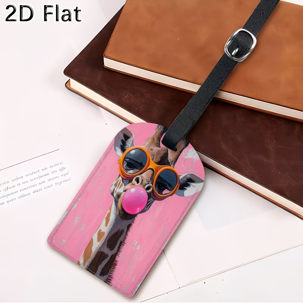 Cute Giraffe Luggage Tag Trave - Label Maker recension och pris