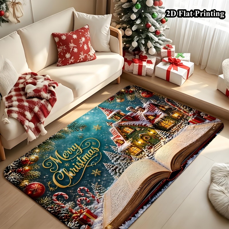 1pc 2D Flat Christmas Rug, Mag - Commercial Book Printing Machines recension och pris