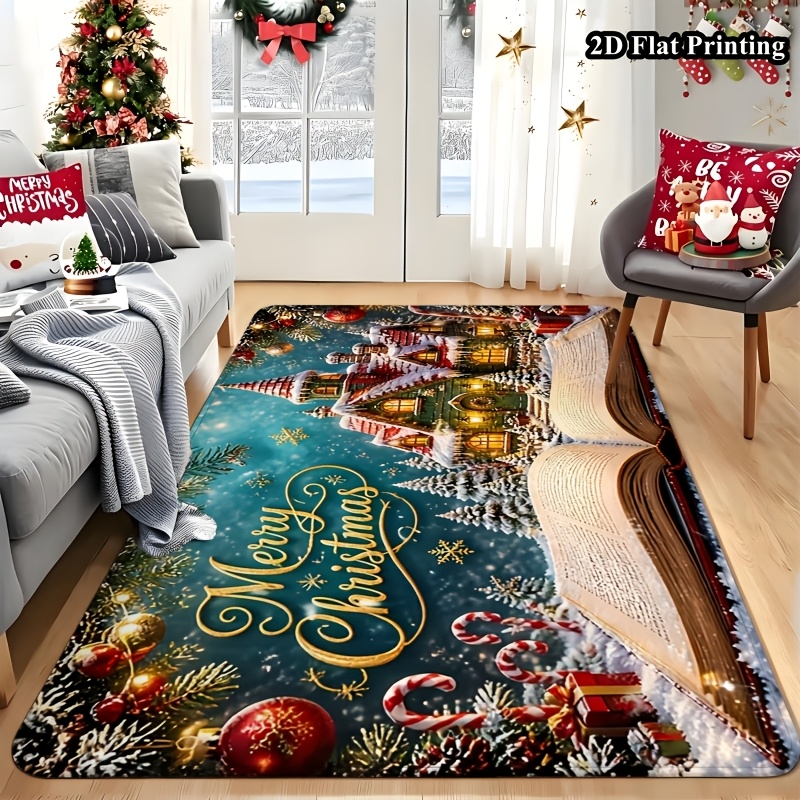 1pc 2D Flat Christmas Rug, Mag - Commercial Book Printing Machines recension och pris