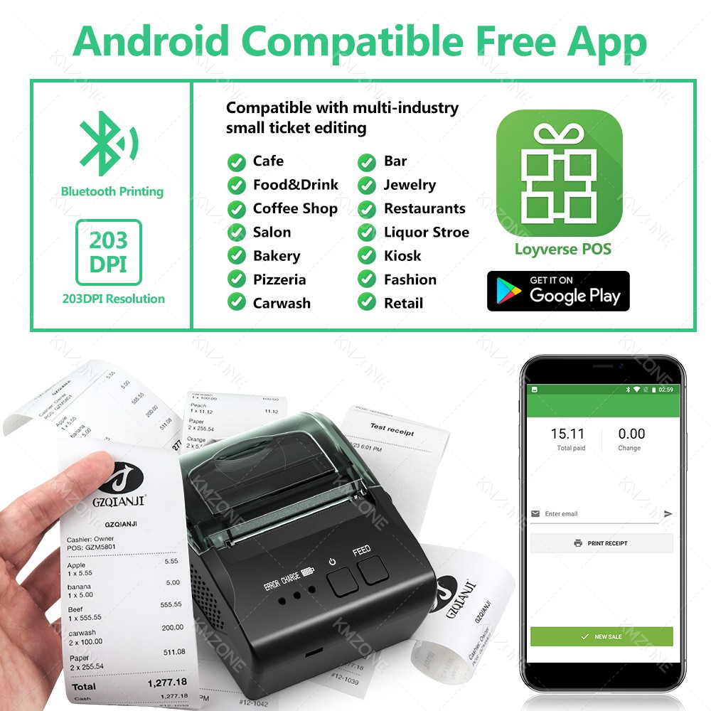 POS Receipt Mobile Mini Printe - Commercial Book Printing Machines recension och pris
