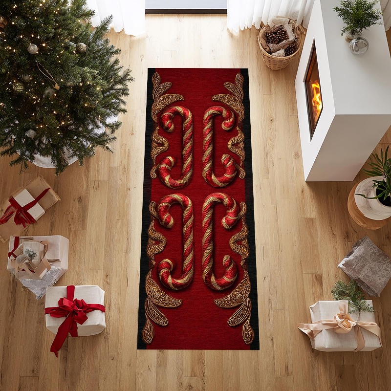 Xmas Bauble Print Runner Rug P - Commercial Fabric Printing Machine recension och pris