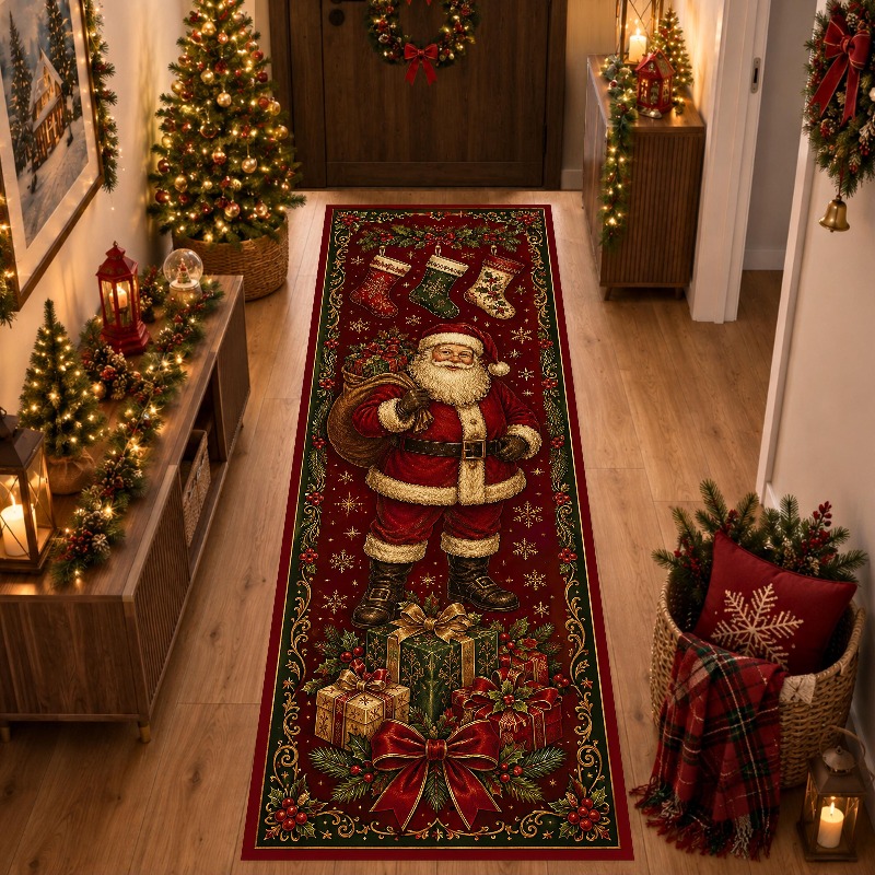 Santa Gift Print Runner Rug Pr - Commercial Fabric Printing Machine recension och pris