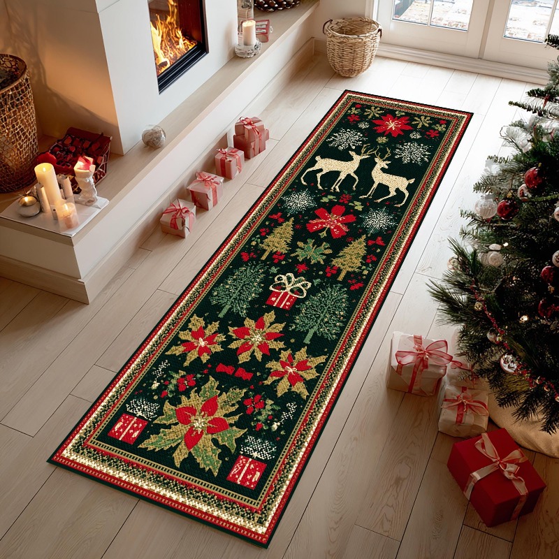 Santa Gift Print Runner Rug Pr - Commercial Fabric Printing Machine recension och pris
