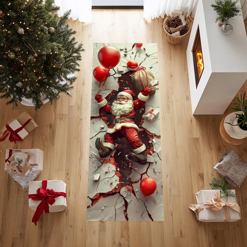 Santa Gift Print Runner Rug Pr - Commercial Fabric Printing Machine recension och pris